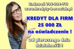 KREDYT dla FIRM na OŚWIADCZENIE! 25 000 zł! Od 1 dnia działalności! BEZ ZUS/US!