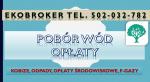 Wody polskie, opłaty, tel. 502-032-782. Opłaty za wodę. Pomoc, doradztwo.