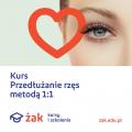 Kurs – Przedłużanie rzęs metoda 1:1 tylko w Szkole Żak