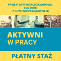 Stażysta w projekcie: Aktywni w pracy