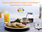 WŁASNA GASTRONOMIA NA PLAŻY W KOŁOBRZEGU - OFERTA!