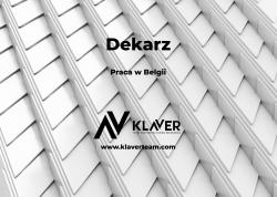 Praca za granicą- <font class="search">dekarz</font>- praca w Belgii