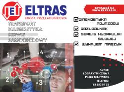 WYNAJEM MASZYN BUDOWLANYCH ROZŁADUNEK <font class="search">transport</font> CIĘŻAROWY ELTRAS BIAŁYSTOK