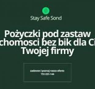 SKUTECZNE POŻYCZKI POD ZASTAW NIERUCHOMOSCI BEZ BIK